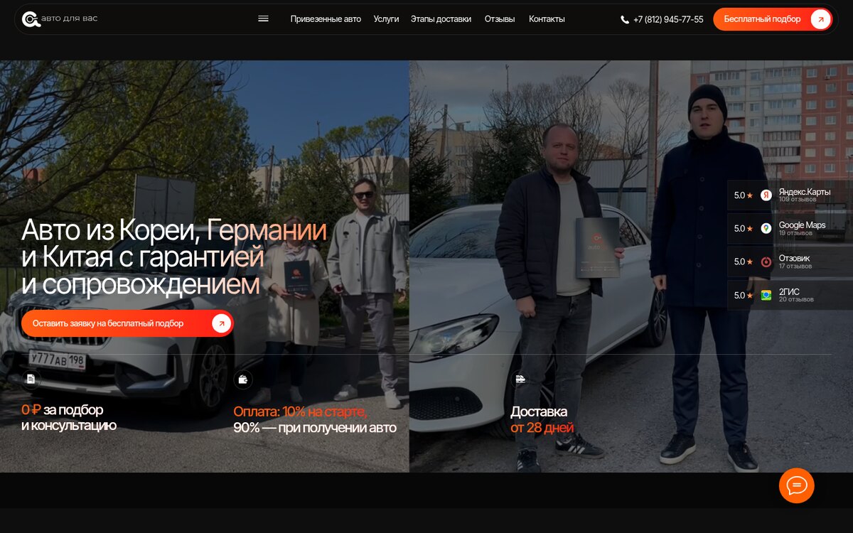 Auto4U, сайт автобизнеса